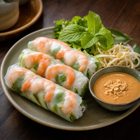 Prawn fresh rolls
